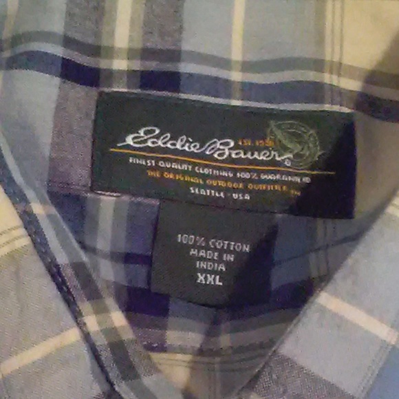 EDDIE BAUER men's short sleeve shirt size XXL - Picture 3 of 3
